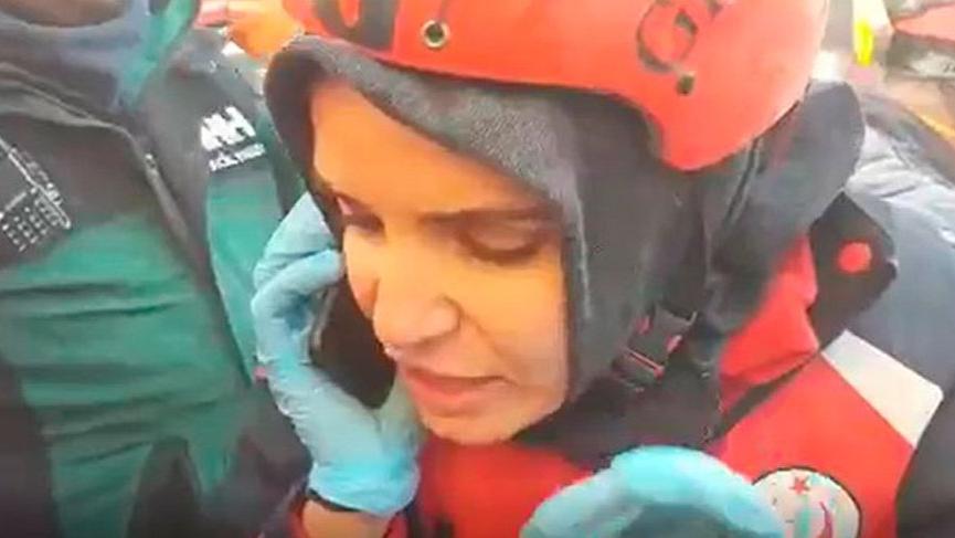 Emine Kuştepe, the UMKE officer who met with Azize Çelik under the wreckage, told about those moments!
