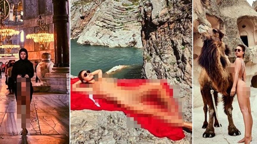 Investigation against Belgian Marisa Papen posing naked in Hagia Sophia