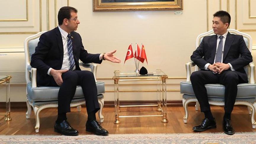 'Corona' visit from Chinese Consul General of Istanbul Wei to Imamoglu
